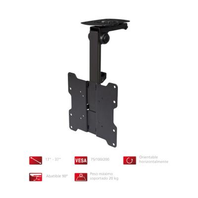 Soporte Tv A Techo Fonestar Stv-667n 17"-37" 20kg Max