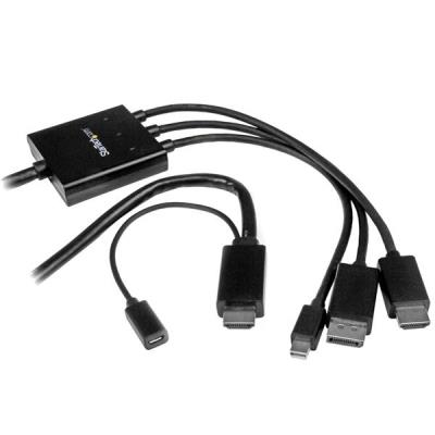 Cable Adaptador StarTech HDMI, DisplayPort y Mini DisplayPort a HDMI 2m - Imagen 2
