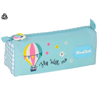 Estuche Escolar Blackfit8 fly with me blanco azul cielo 21 8 7 cm 8412688468386 s4306039 portatodo tejido reciclable de gran capacidad 210x70x80 21x8x7