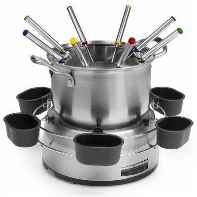 Set De Fondue Familiar Princess Acero Inoxidable Gris 800 W