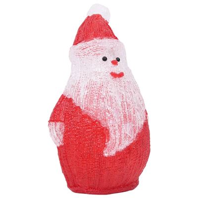 Figura de Papá Noel de acrílico navideño vidaXL LED 28 cm