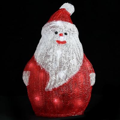 arrebatar tragedia ignorancia Figura de Papá Noel de acrílico navideño vidaXL LED 28 cm, Figuras  navideñas, Los mejores precios | Fnac