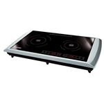 Placa de Inducción MPM MKE-11 2 Zonas 2900W Negro e Inox