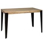 Mesa de comedor Lunds Vintage Industrial 80x140x75cm Negro