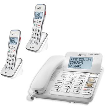Teléfono inalámbrico para mayores Alcatel XL585 Voice Duo para personas  mayores - Teléfono inalámbrico - Los mejores precios