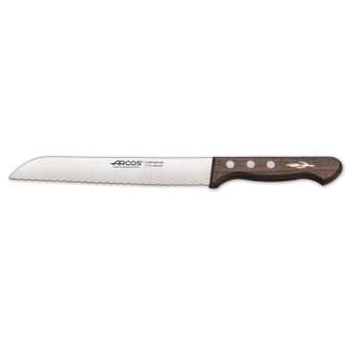 Cuchillo Panero Arcos Palisandro 271500 De Acero Inoxidable Nitrum Y Mango De Madera De Palisandro Con Hoja De 20 Cm, Y Funda Hoja