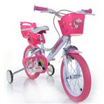 Dino Bikes 144run bicicleta con diseño de unicornios 356 cm color blanco y rosa 14