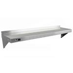 Kukoo 2 Estantes de pared 140cm x 30cm acero inoxidable cocina comercial café bar restaurante 90x90