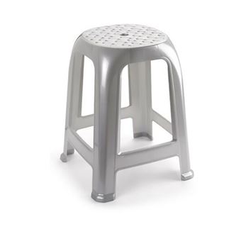 Taburete Plasticforte blanco silla de plástico cómodo apilable banco  jardín, Sillones, Los mejores precios