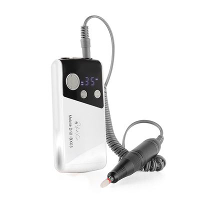 Pulidora De Uñas Dam Con Batería Recargable De 2000mah, 35.000rpm Velocidad Regulable Blanco