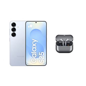 Samsung Galaxy S25 12GB/128GB 6,2" Azul Claro + Samsung Galaxy Buds3 Pro Gris - 1