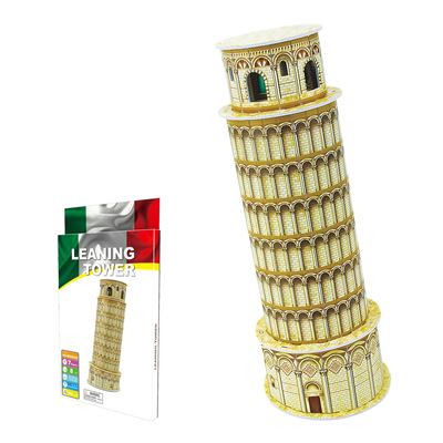 Puzle 3d Dam Torre De Pisa Situada En Italia 8 Piezas Beige