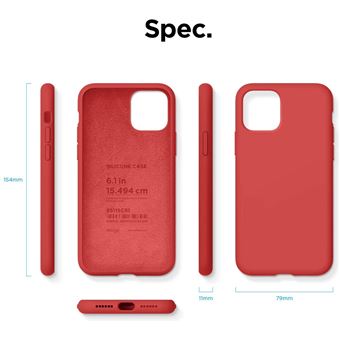 Funda Apple de Silicona Roja para iPhone 11 Pro