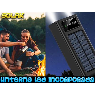 Cargador Solar 10000 mAh Klack KSUN para Telefono Movil Smartwatch  Auriculares, Baterías solares, Los mejores precios