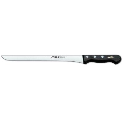 Cuchillo Jamonero Arcos Palisandro 272300 De Acero Inoxidable Nitrum Y Mango De Madera De Palisandro Con Hoja De 27.5 Cm, Y Funda Hoja