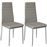 2 sillas de comedor de poli piel, Gris_0