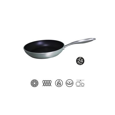 Sarten Aluminio Fundido Bastilipo Titanium Pro 24 Cm