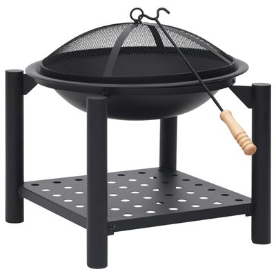 Brasero Vidaxl Con Atizador Acero 54x54x55 Cm