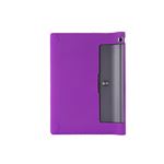 Funda de silicona suave con soporte para Lenovo Yoga Tab 3 YT3-X50F/M/L Púrpura