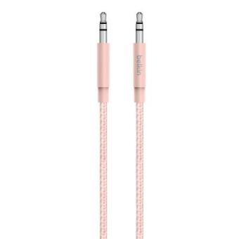 Belkin AV10164bt04-C00 Cable auxiliar de alta calidad MiXiT metálico 3,5 mm, diseño elegante, robusto diseño para... - 1