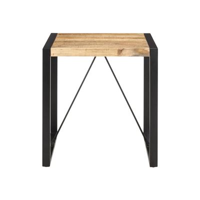 Vidaxl Mesa De Comedor Madera Maciza De Mango Rugosa 70X70x75cm
