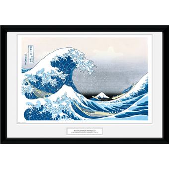 Fotografía Enmarcada Hokusai Gran Ola Kaganawa