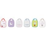 Set 6 Baberos Bordados 30x35 b Surtido""