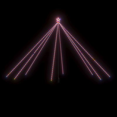 Luces árbol de Navidad interior exterior vidaXL 800 LED colores 5 m
