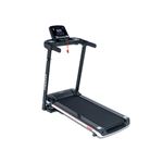 Cinta de correr Moma Bikes 1500W, Pantalla LCD, pulsómetro sensor integrado & 12 programas de entrenamientos Negro