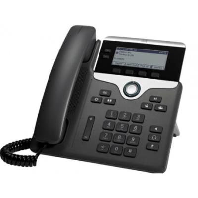 Cisco - 7811 1líneas Led Wired Handset Negro, Plata