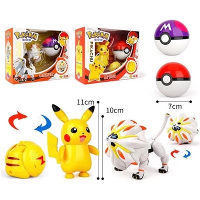  Pokemon Juego de 4 tazas de cerámica: Pokeballs moldeadas,  Pikachu, XY : Hogar y Cocina