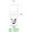 3 x Bombillas LED 5W rosca E27 luz 6000K blanco frío SENSOR_3