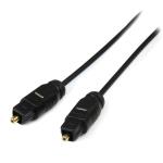 Cable StarTech.com Cable 4,5m TosLink® Audio Digital Óptico SPDIF Delgado - Negro