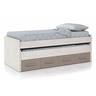 Cama doble juvenil Compacta Habitdesign ARES PLUS 2 camas