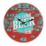 Planetareloj Out Of the blue 793085 glaswanduhr ice cold beer durchmesser 34 cm reloj