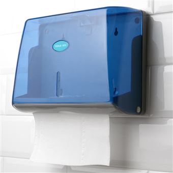 Primematik - Dispensador de toallas de papel para baño en Azul