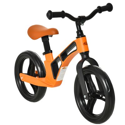Bicicleta sin pedales infantil de 2-5 años HOMCOM 86x41x49cm naranja
