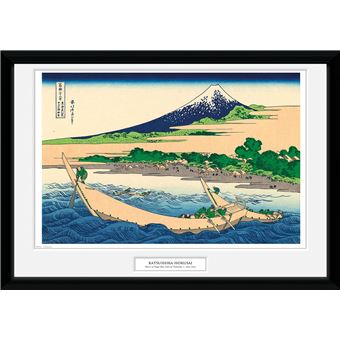 Fotografía Enmarcada Hokusai Orilla de la Bahía Tago