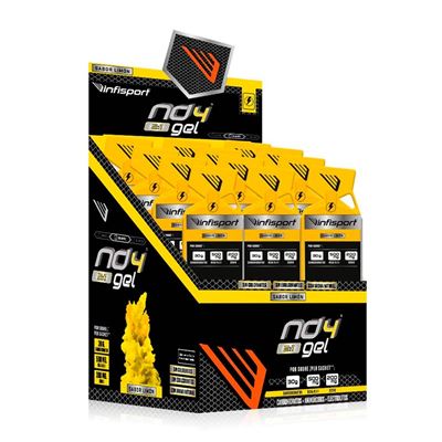 Infisport - Nd4 Gel 2:1 Sin Cafeína 18X39 G - Gel Energético Semilíquido - Limón