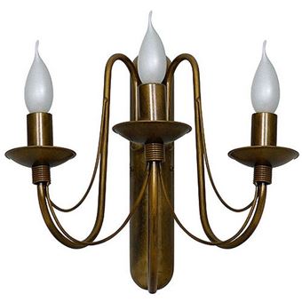 Lámpara de Pared Homemania Lilium Oro Cobre 49x40x33cm