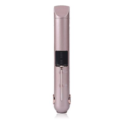 Plancha De Pelo Inalámbrica Dam 2 En 1, Rizado Y Alisado 3 Niveles De Potencia Pantalla Led Rosa