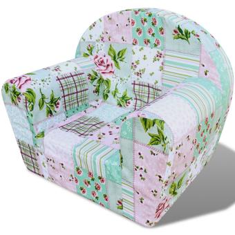 Sillón para niños con estampado de flores