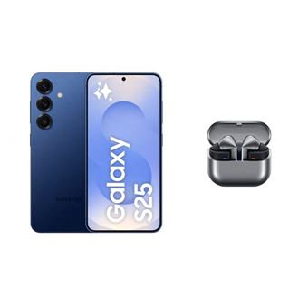 Samsung Galaxy S25 12GB/256GB 6,2" Azul Marino + Samsung Galaxy Buds3 Pro Gris - 1
