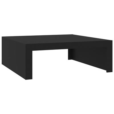 Vidaxl Negro Mesa De Centro Aglomerado 100X100x35cm