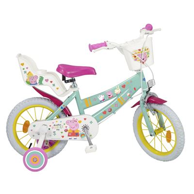 Bicicleta Infantil Toimsa 14"" Peppa Pig Verde