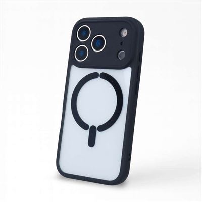 La Casa De Las Carcasas Negro Funda Bumper Compatible Con Magsafe Con Cubre Cámara Para Iphone 17 Pro