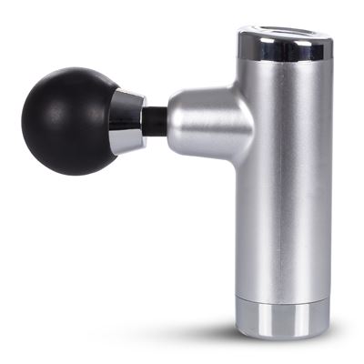 Mini Pistola De Masaje Muscular Fascia Gun Sj-8200 6 Niveles De Intensidad Dam Plata