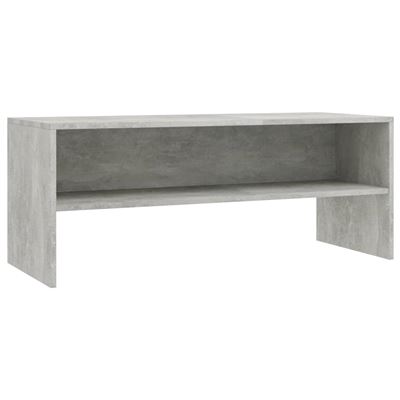 Mueble De Tv Vidaxl Aglomerado Gris Cemento 100x40x40 Cm