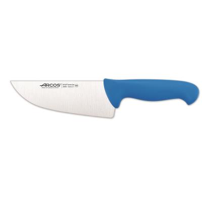 Cuchillo De Carnicero Arcos Colour - Prof 295823 De Acero Inoxidable Y Mango Ergonómico - Azul