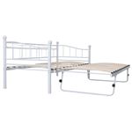 Vidaxl Marco De cama acero blanco 180 x 200 90 cm estructura en 180x20090x200 colchón180x200